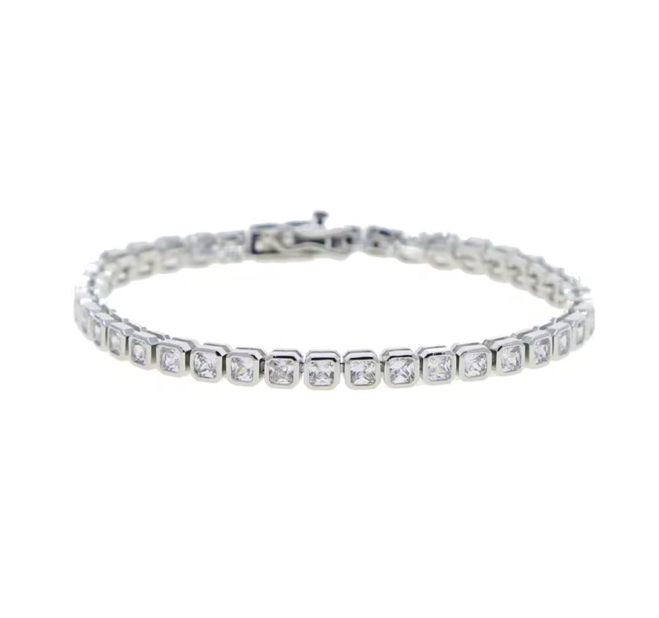 Square Tennis Bracelet