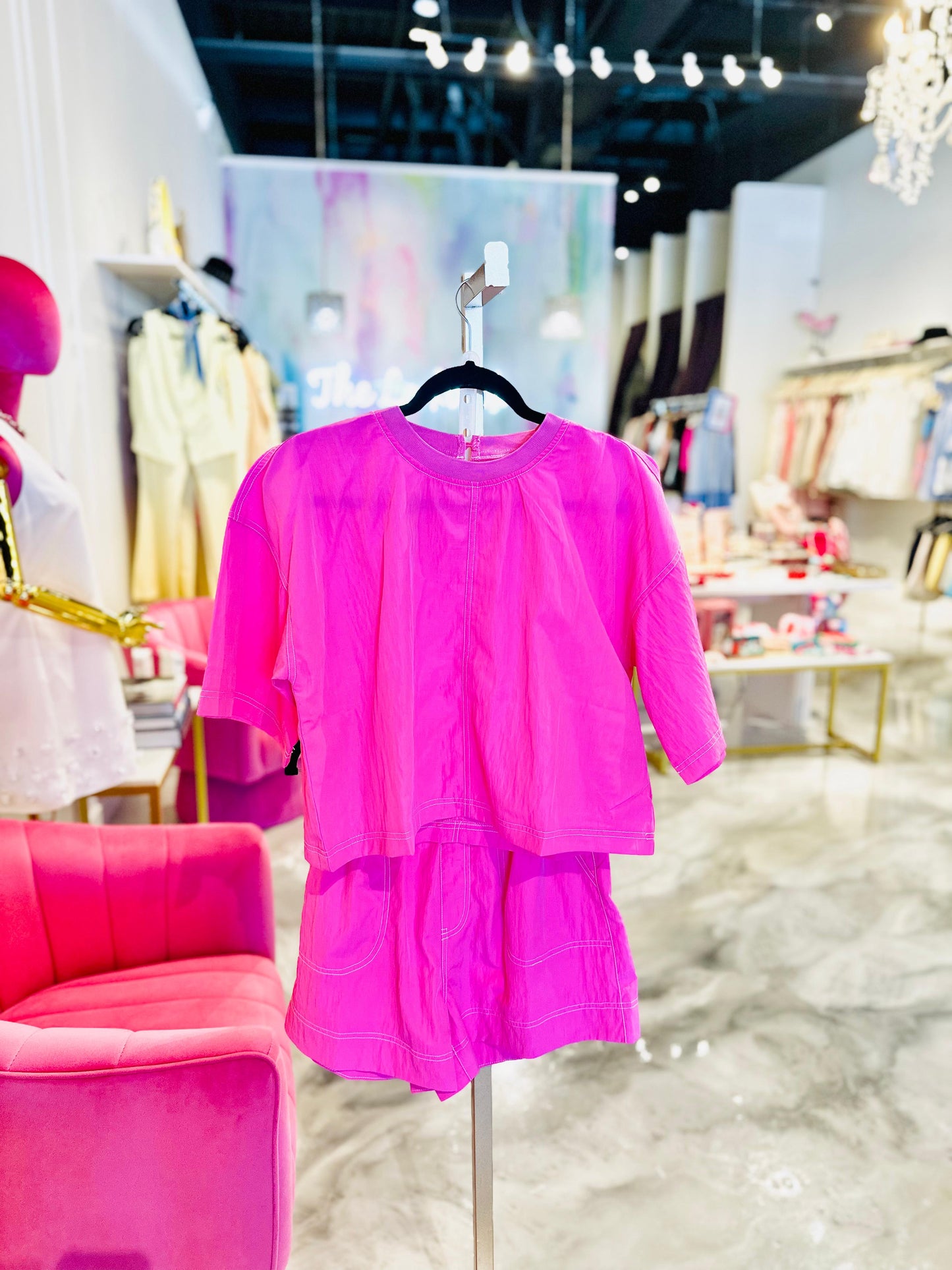 Hot Pink Short Set