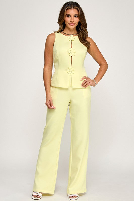 Yellow Pants Set