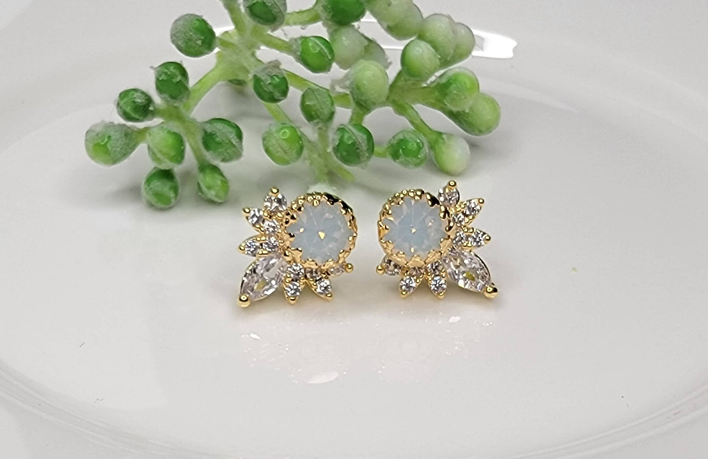 Opal earrings