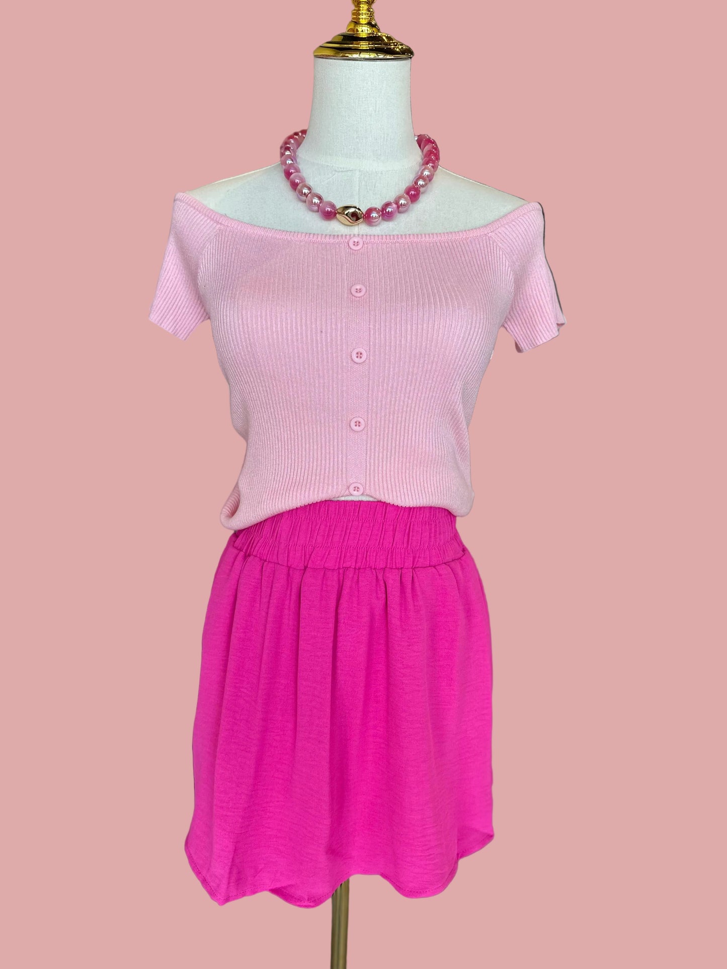 High Waisted Skort