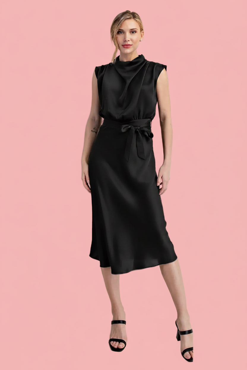 Black Satin Dress