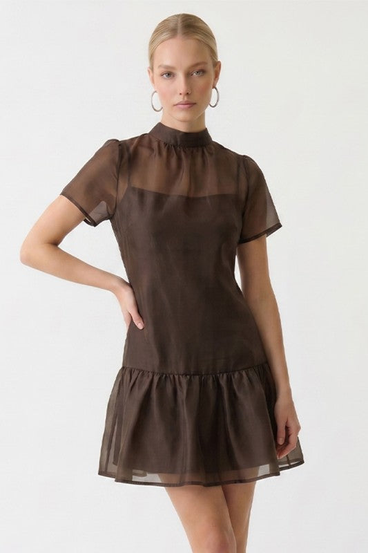 Amayah Brown Dress