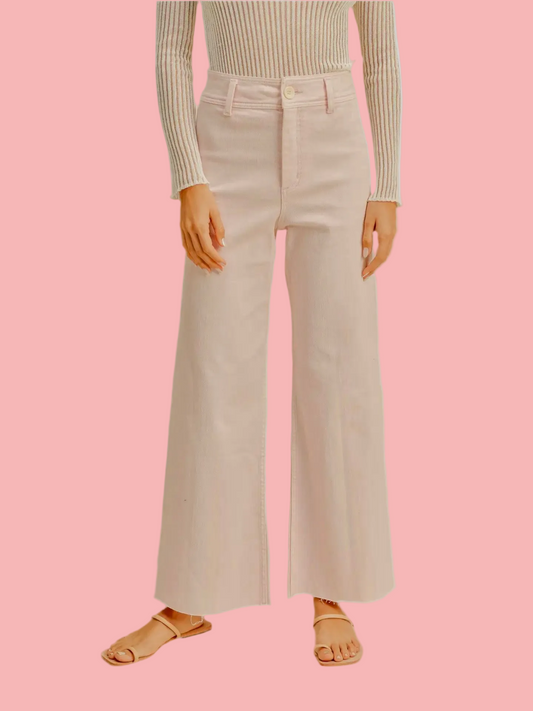 Wide Leg Denim Pants