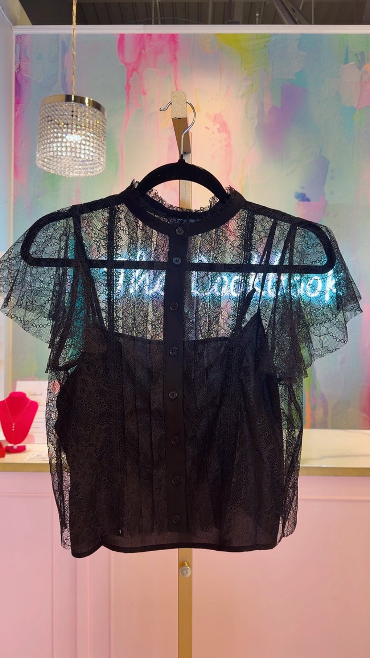 Lace Black Top