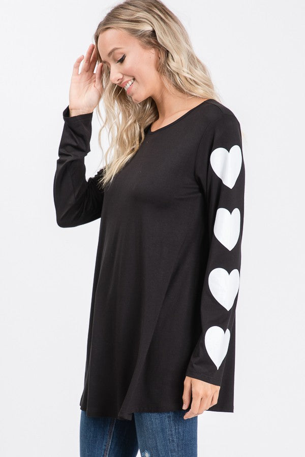 Black Heart Top