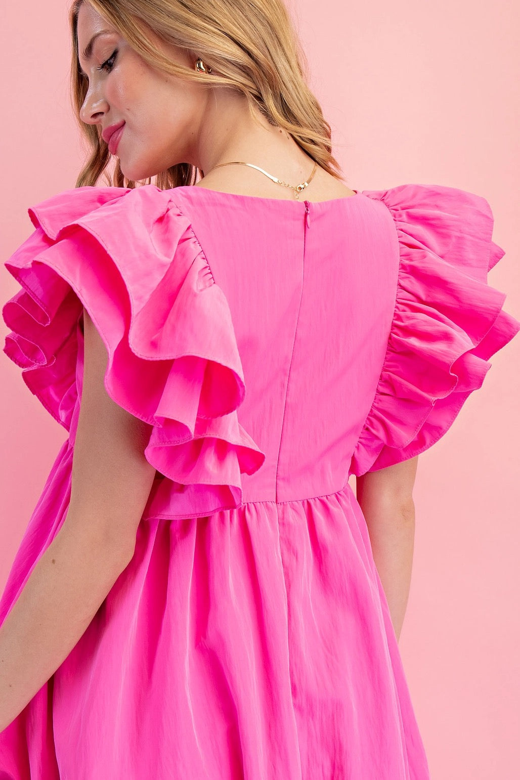 Hot Pink Bubble Dress