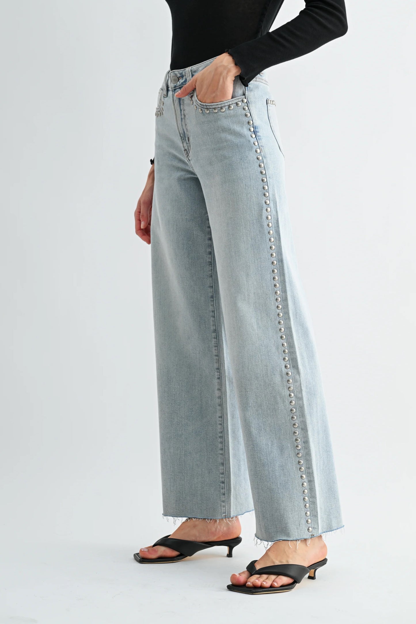 Morgan Studded Denim