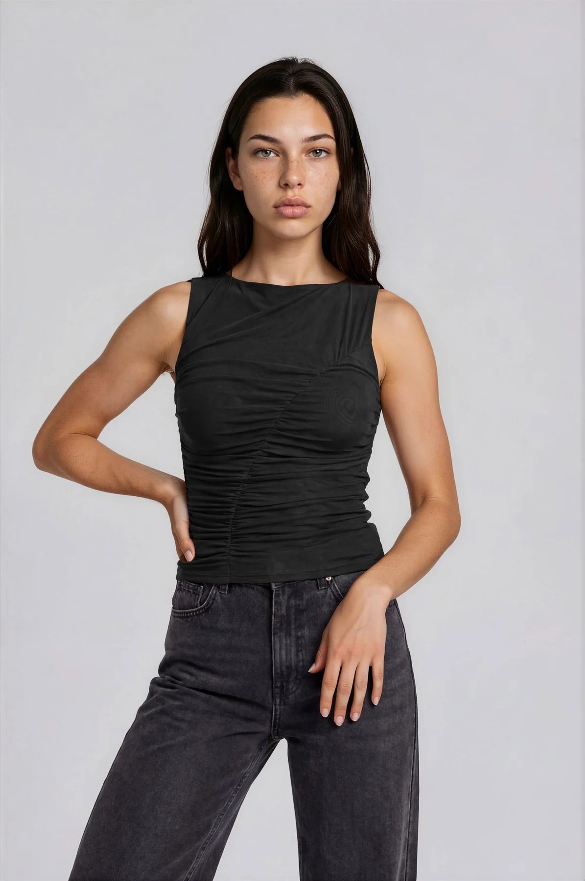 Mesh Black Top