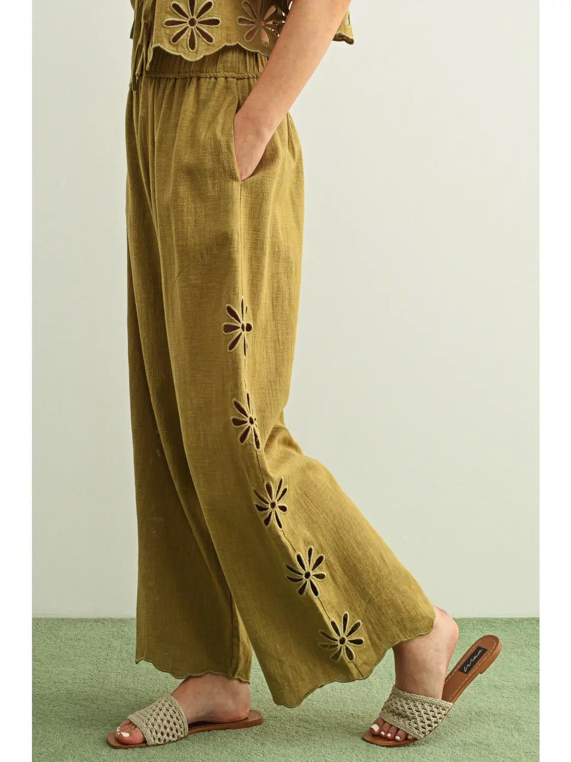 Berenice Olive Pants