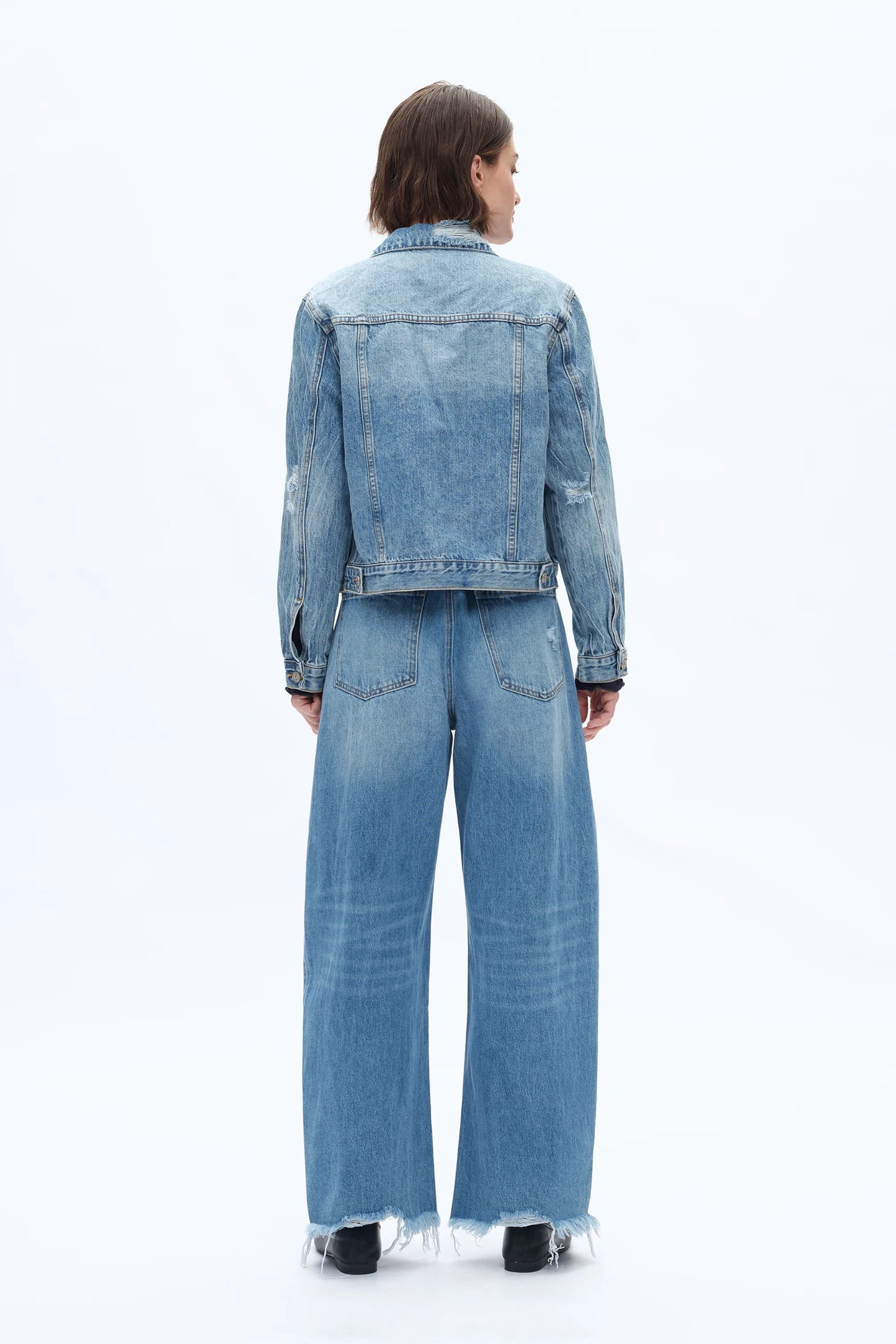 High Rise Barrel Dark Blue