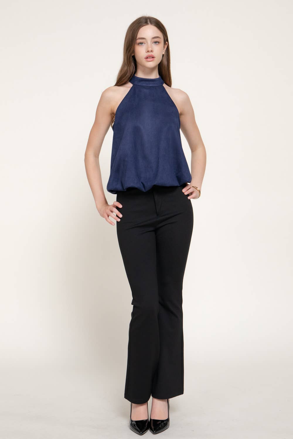 Loraine Suede HalterTop