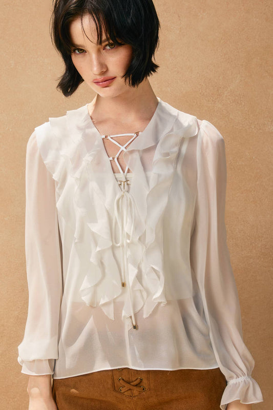 Frances Ruffle Blouse