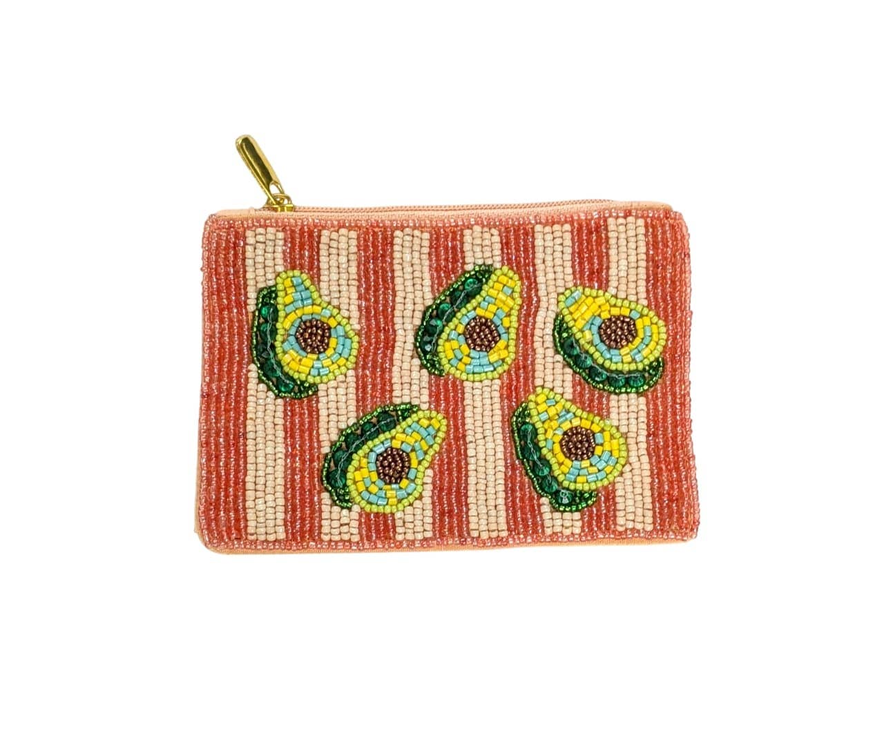 Avocados Beaded Coin Purse