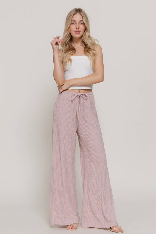 Wide Leg Pink Pants