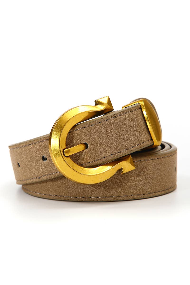 Horseshoe Suede Belt