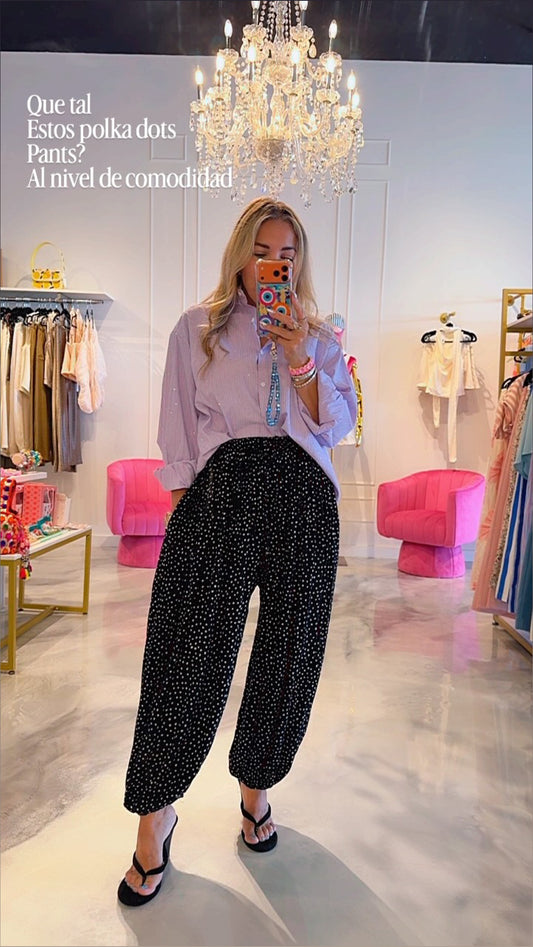 Polka Dot Balloon Pants
