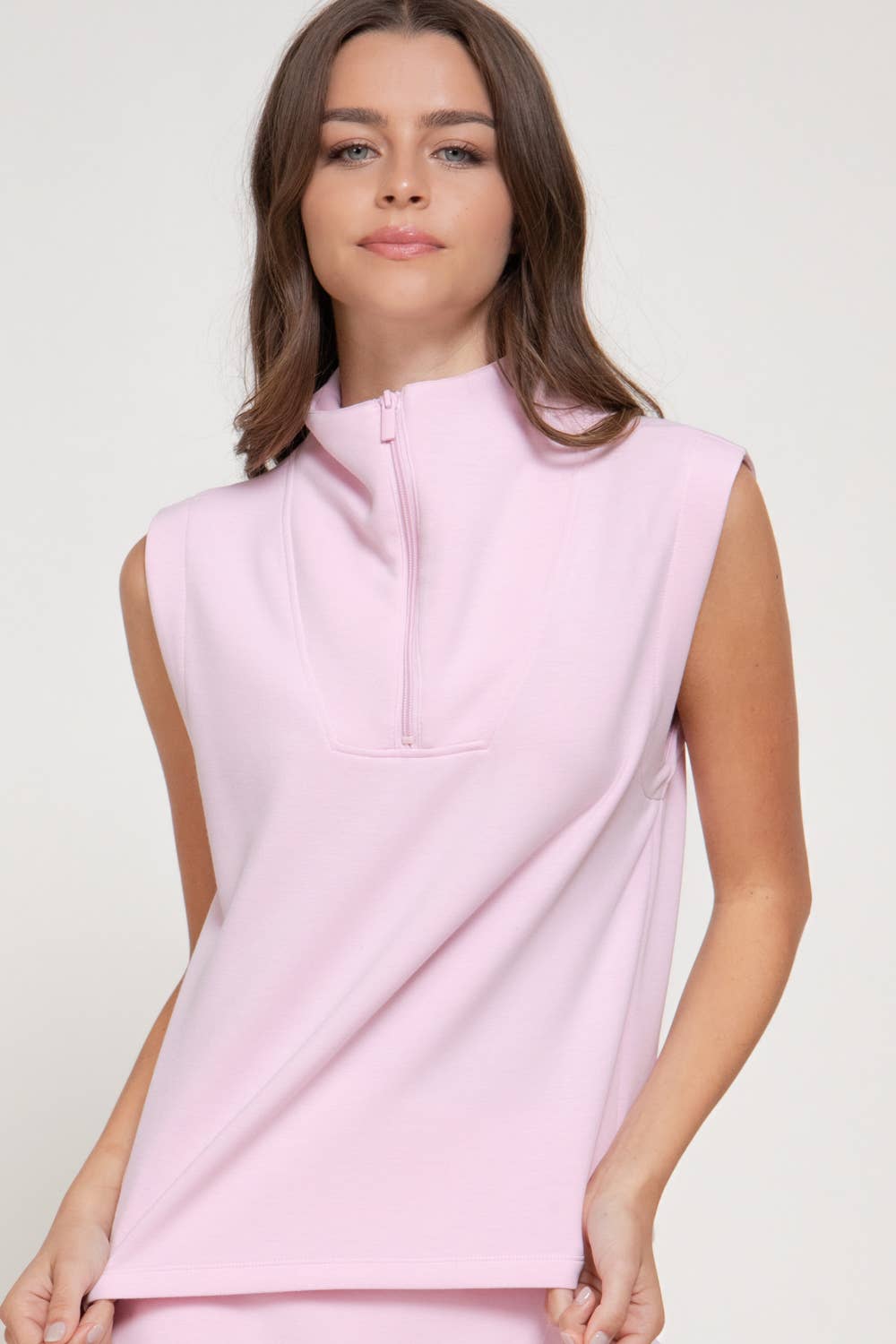 Pink Scuba Skirt Set