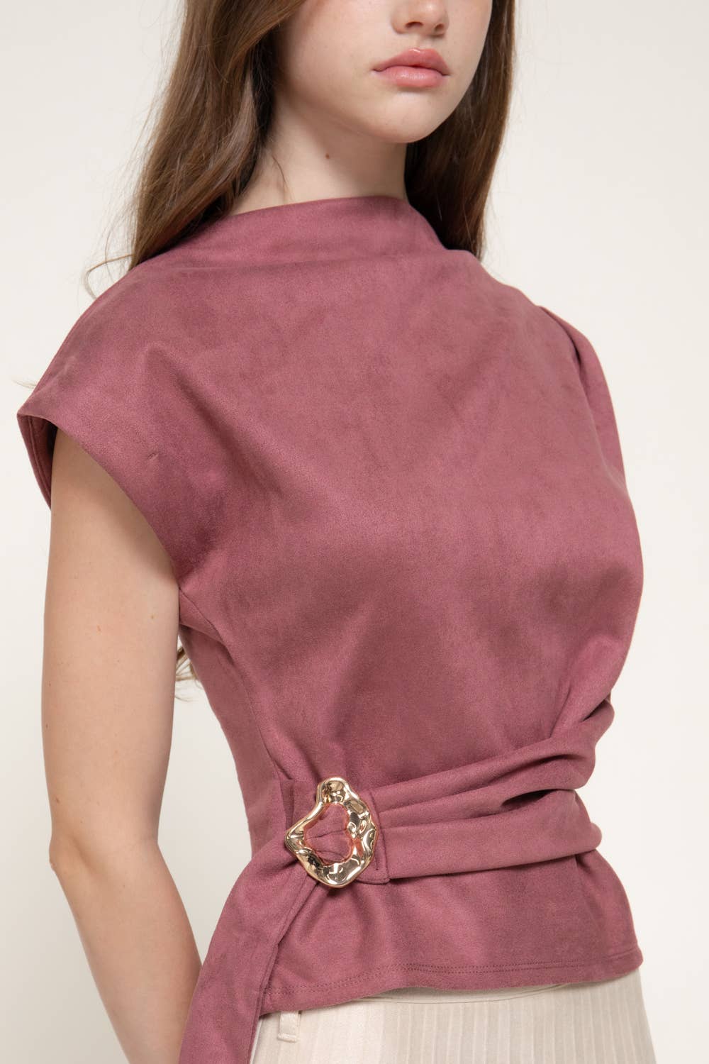 Cheryl  Suede Top