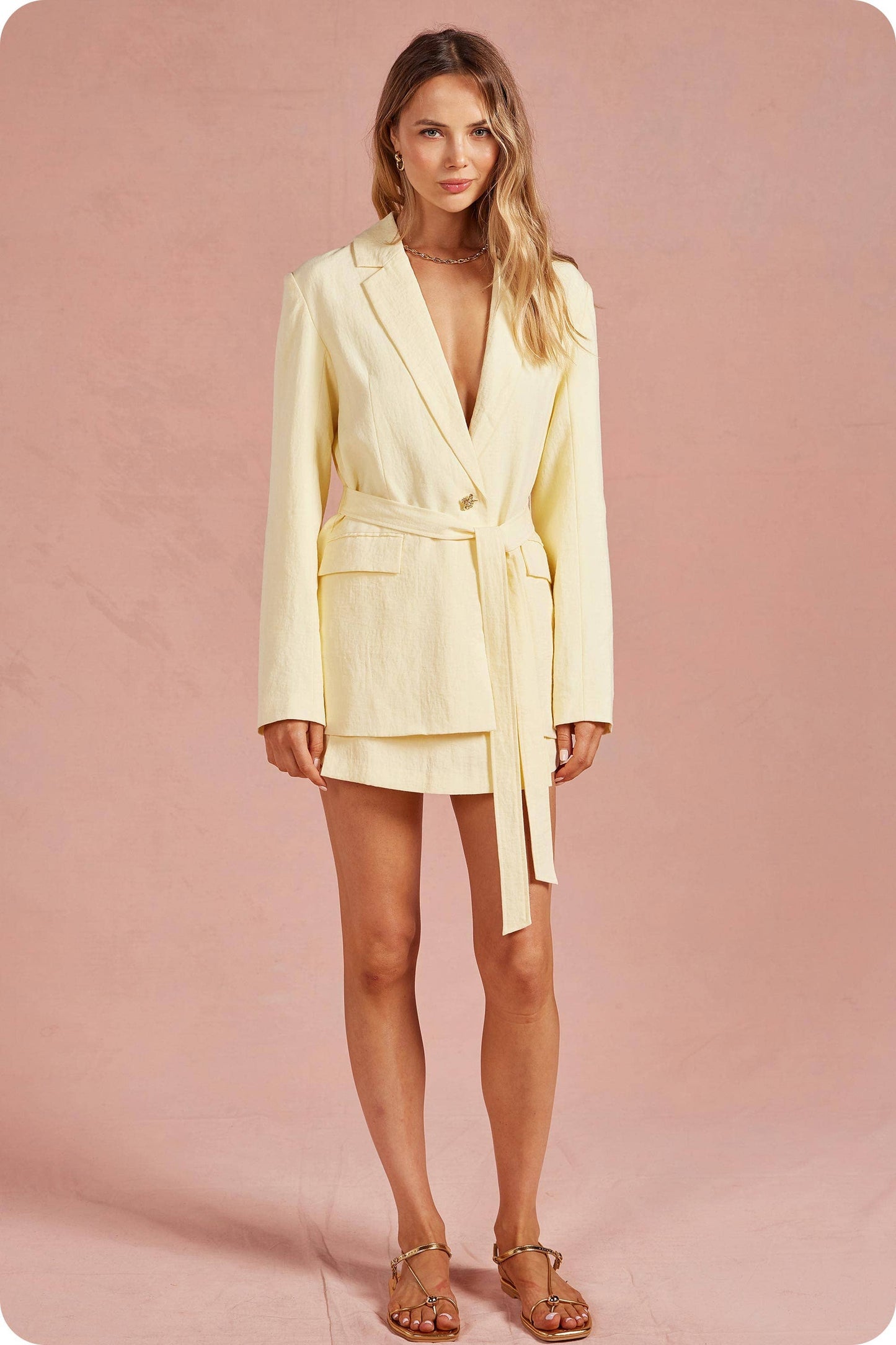 Trisha Yellow Blazer