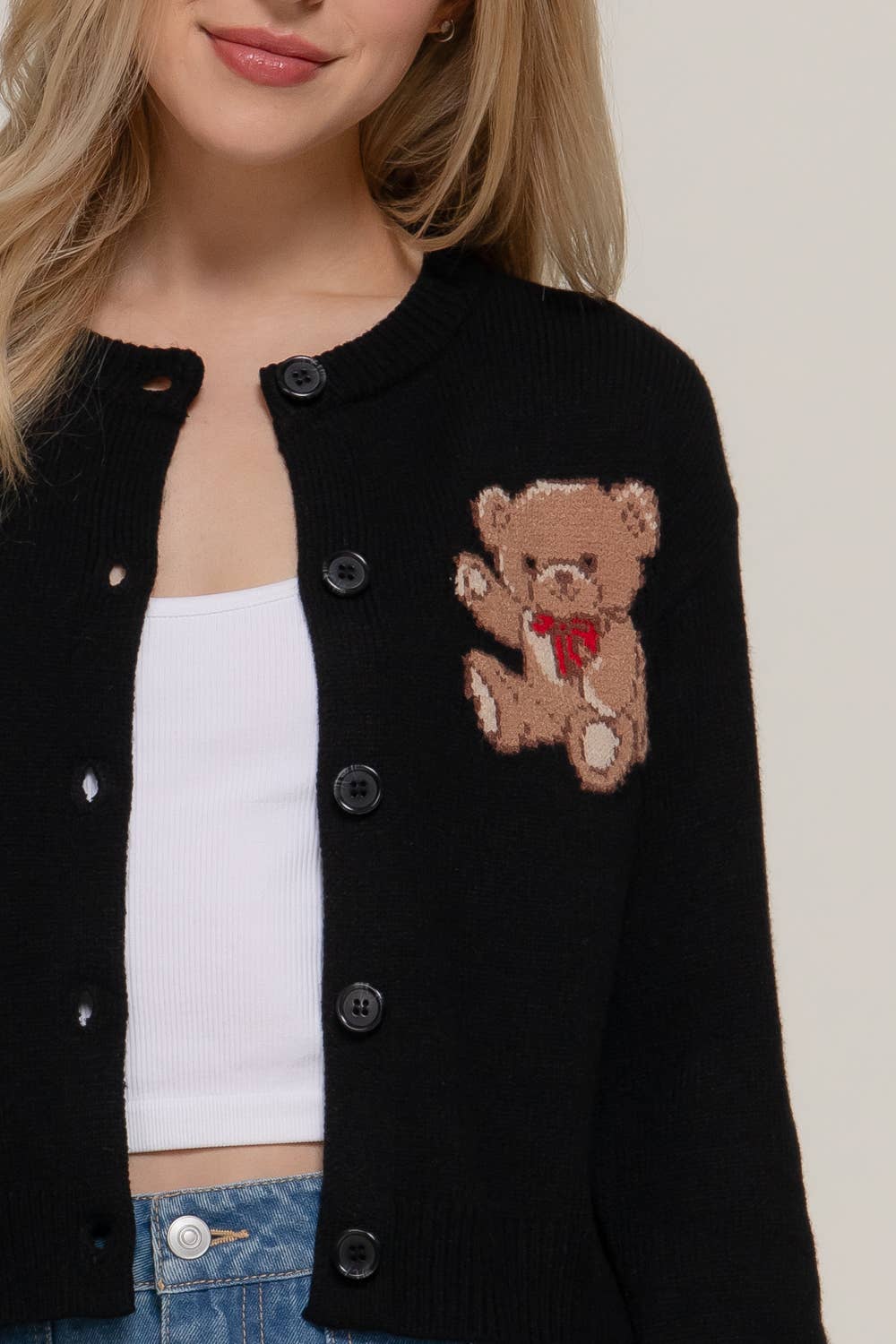 Pink Teddy  Cardigan