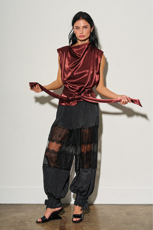 Charlotte Black Ballon Pants