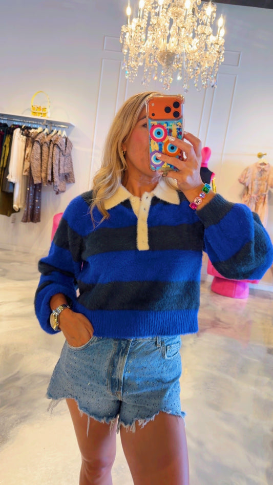 Striped Royal Sweater