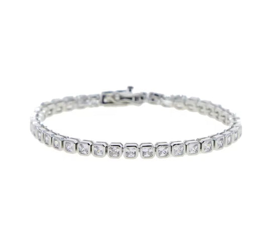 Square Tennis Bracelet