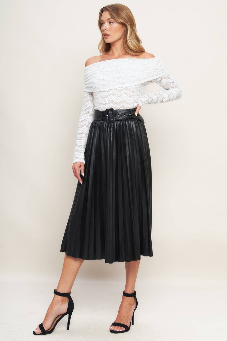 Estela Pleated Skirt