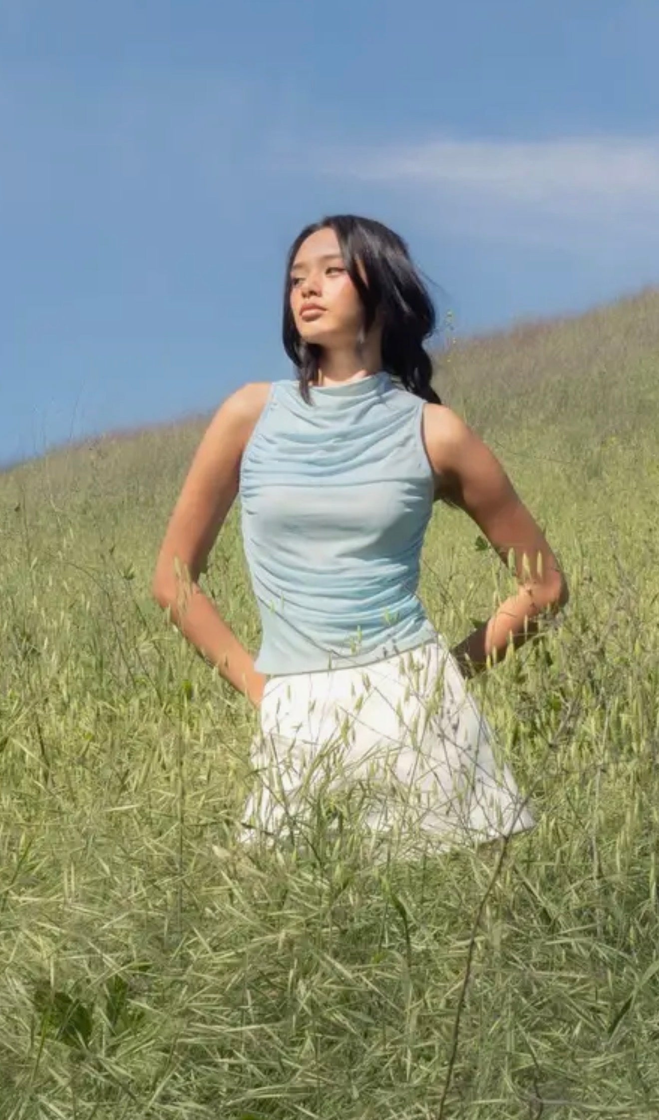 Elia Mesh Top