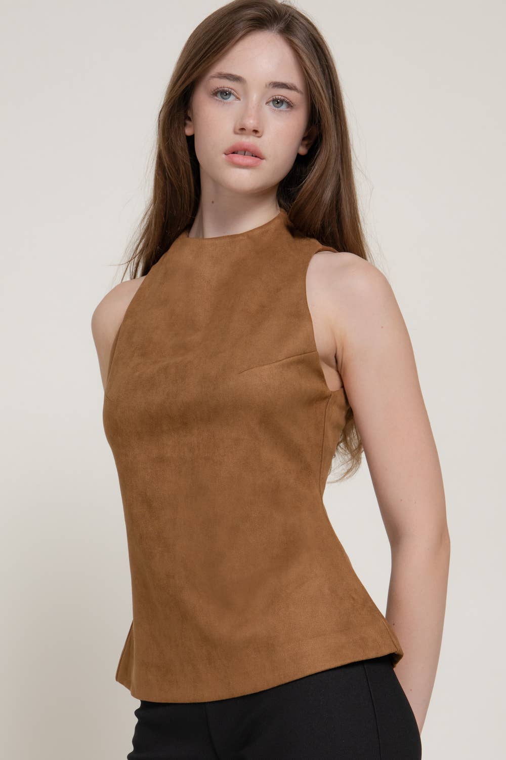 Elena Suede Top