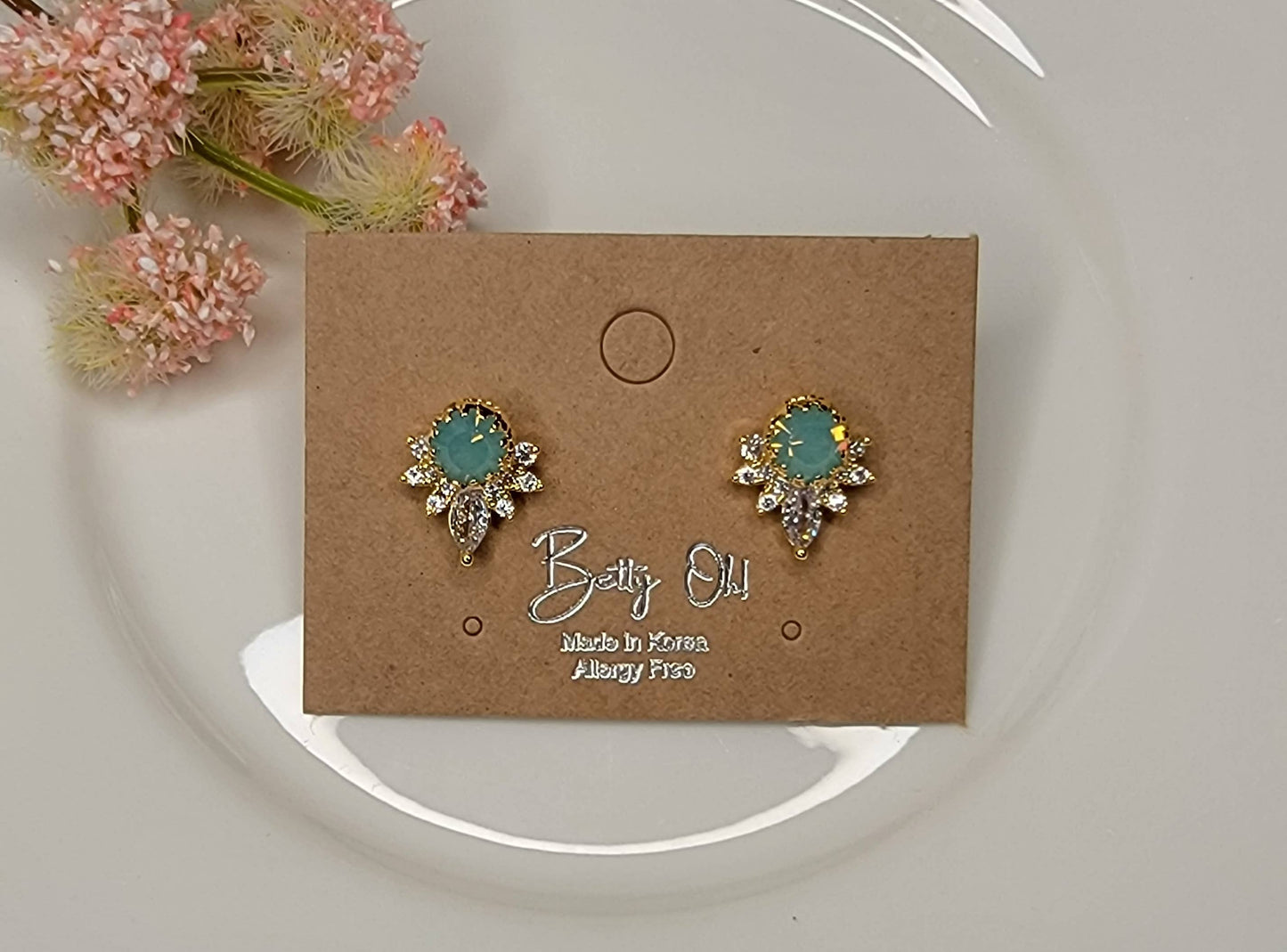 Opal earrings