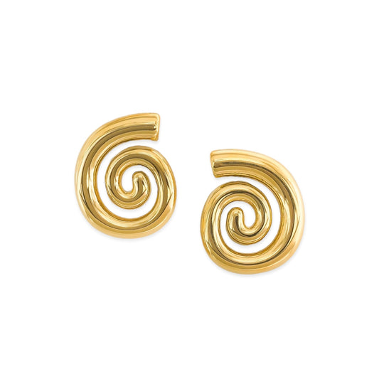 Swirl Earrings Water Resistant