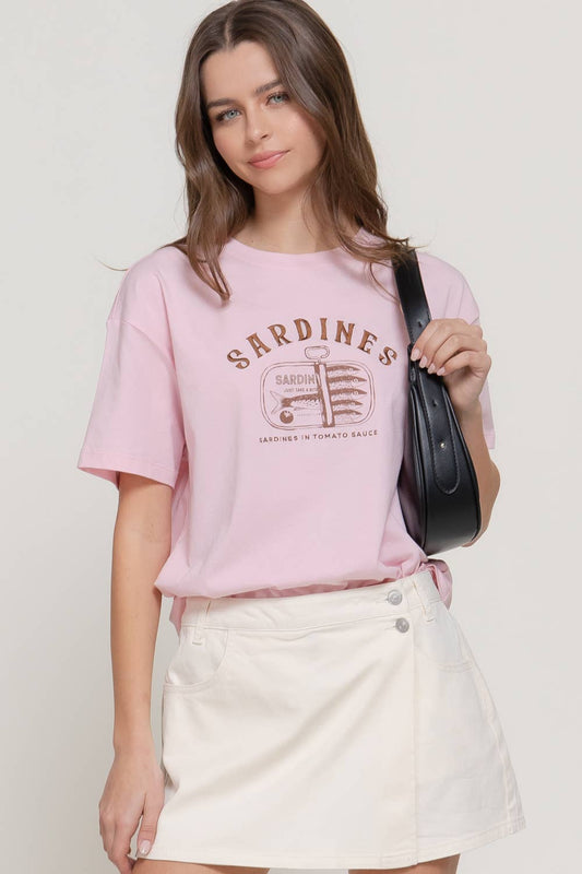 Sardines Embroidered T-Shirt