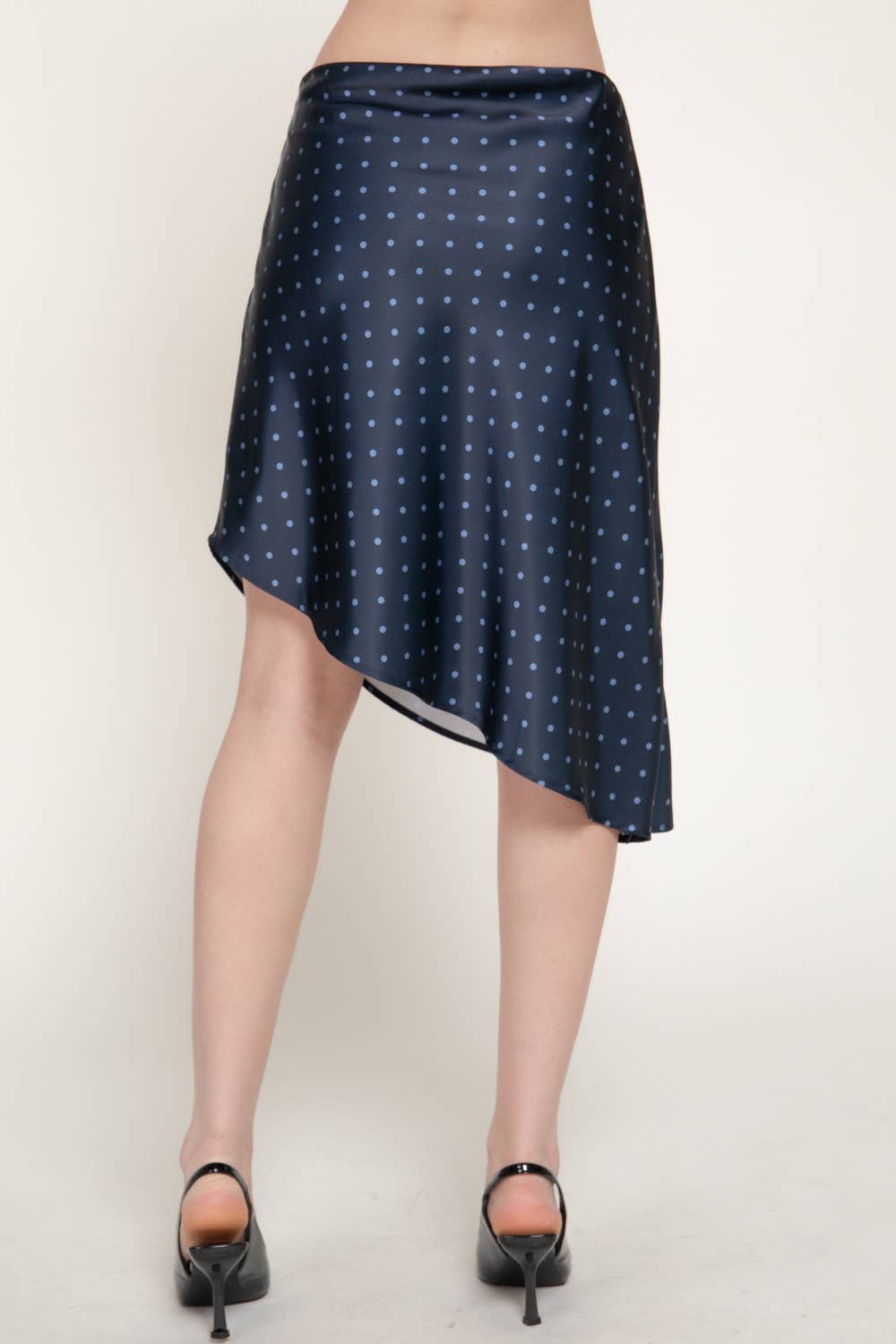 Navy Asymmetrical Skirt
