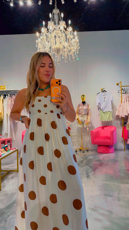 Polka Dot Maxi Dress