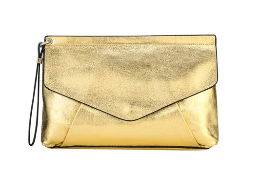 Gold Envelope Clutch Bag