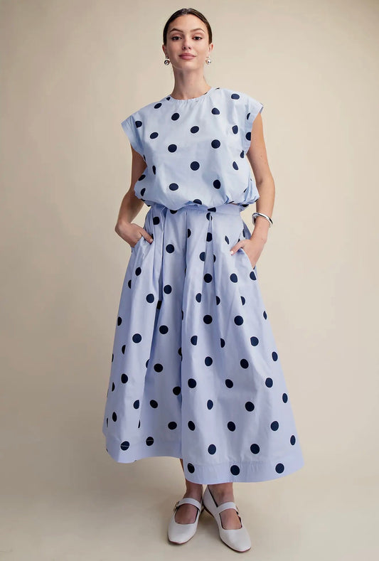 Brown Polka Dot Set