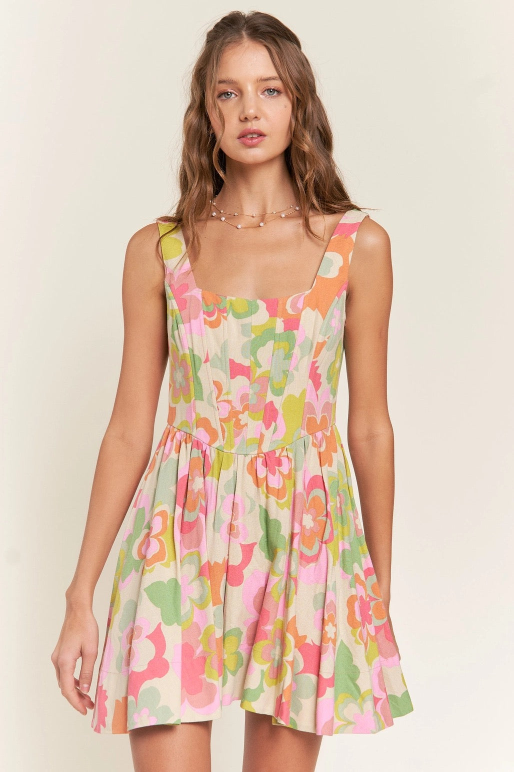 Floral Linen Dress