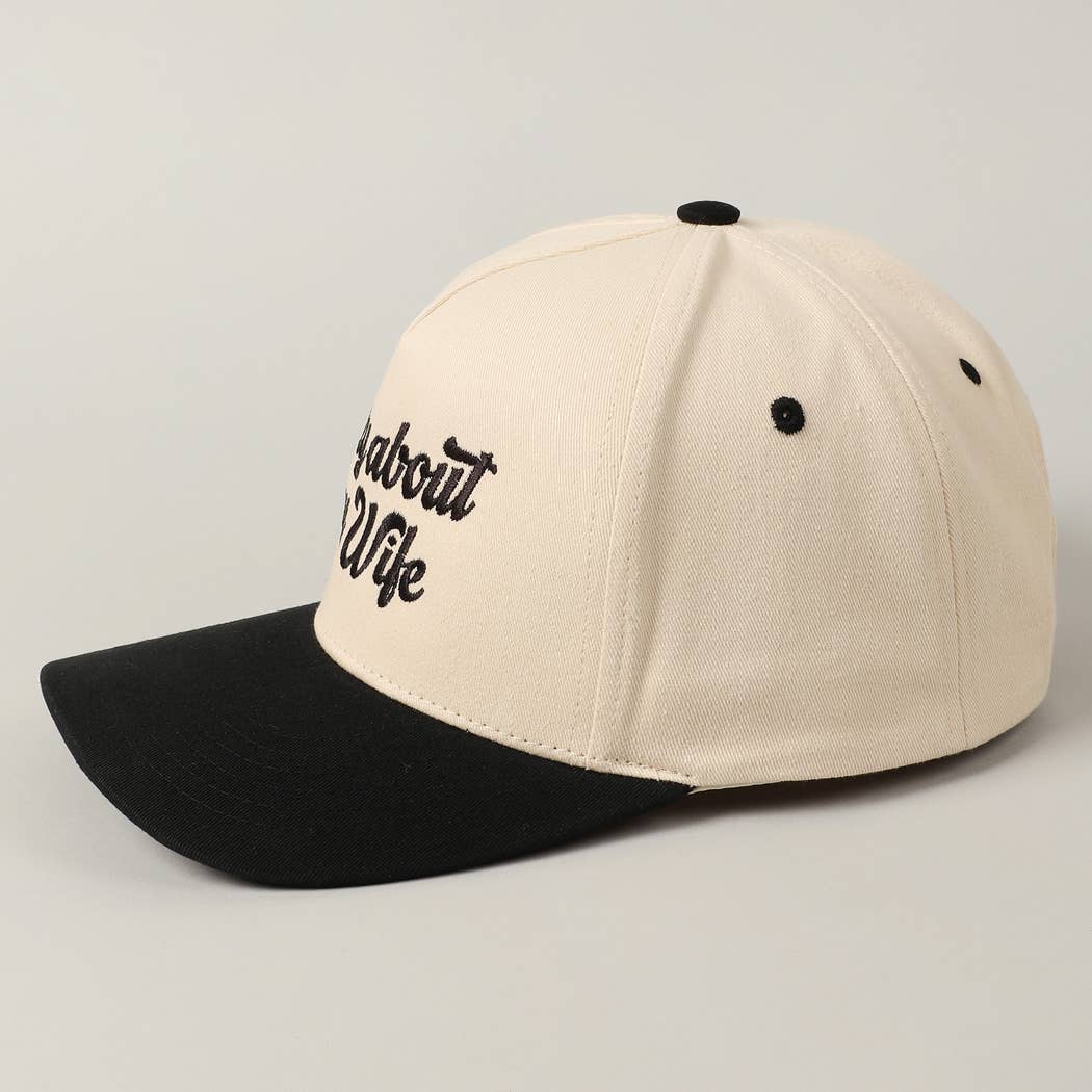 Sorry About My Husband Embroidery Cap