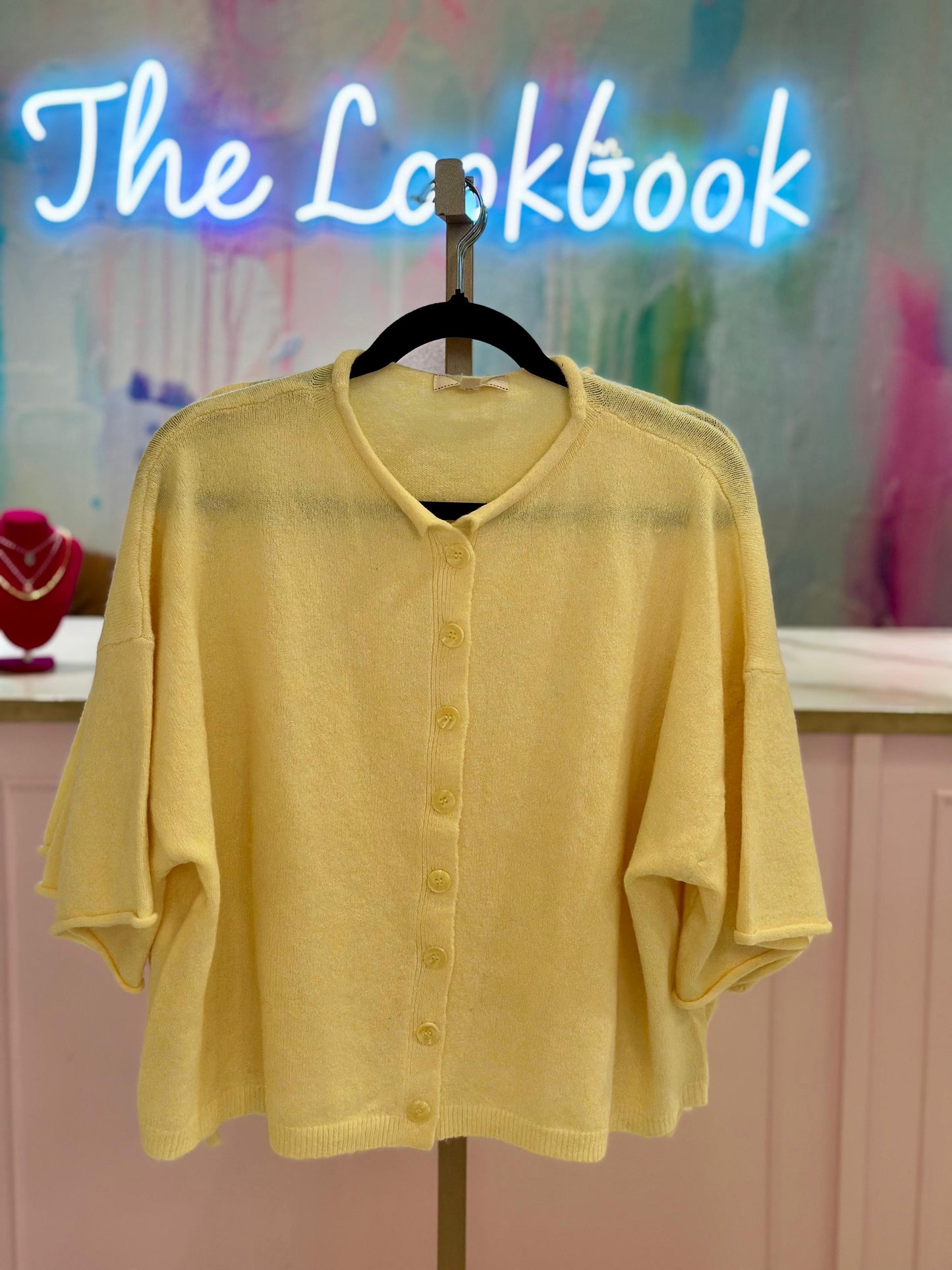 Yellow Soft Cardigan