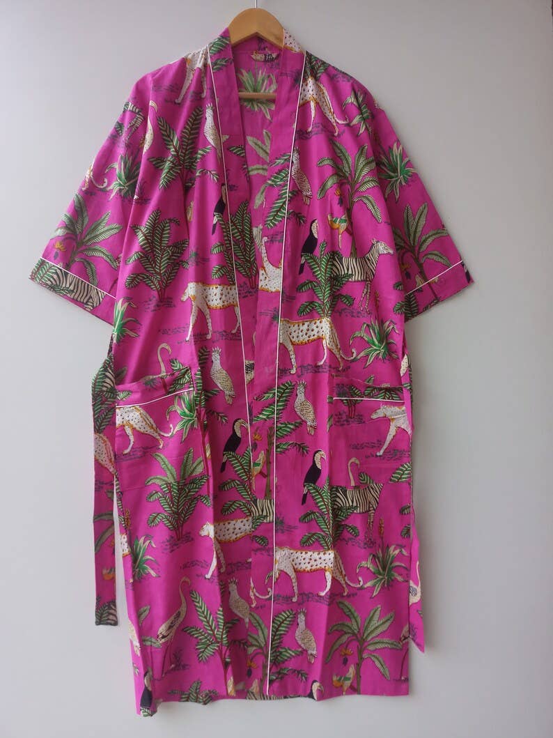 Floral  Print Robe Cover up