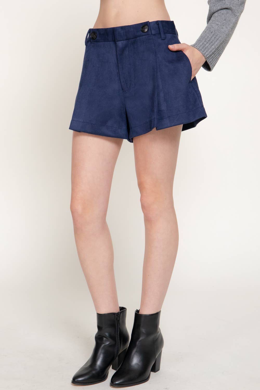 Suede Shorts
