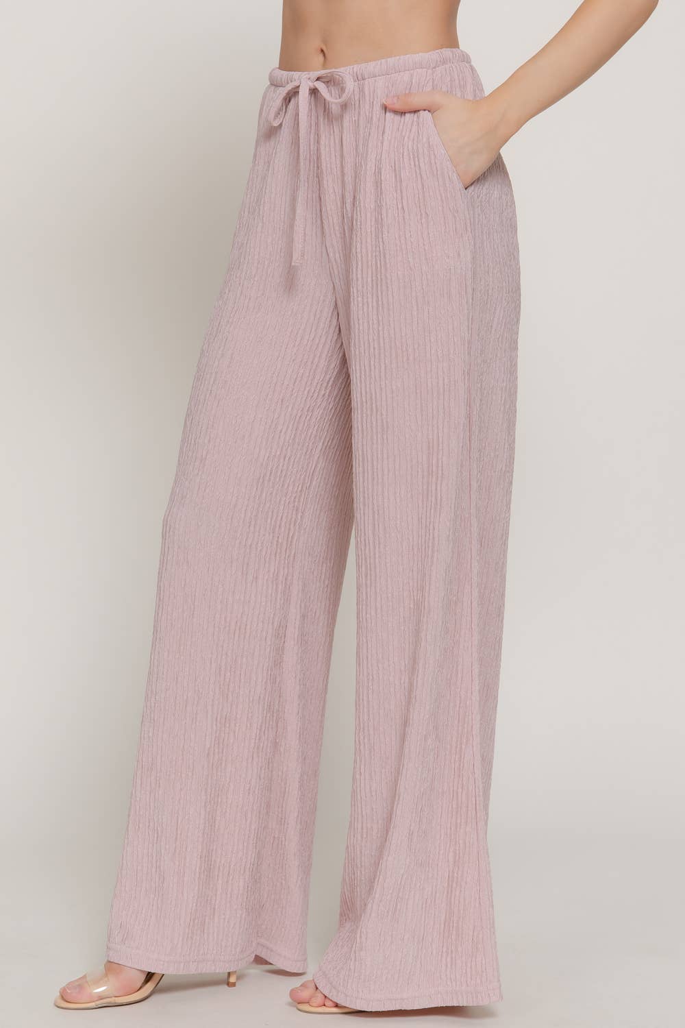 Wide Leg Pink Pants