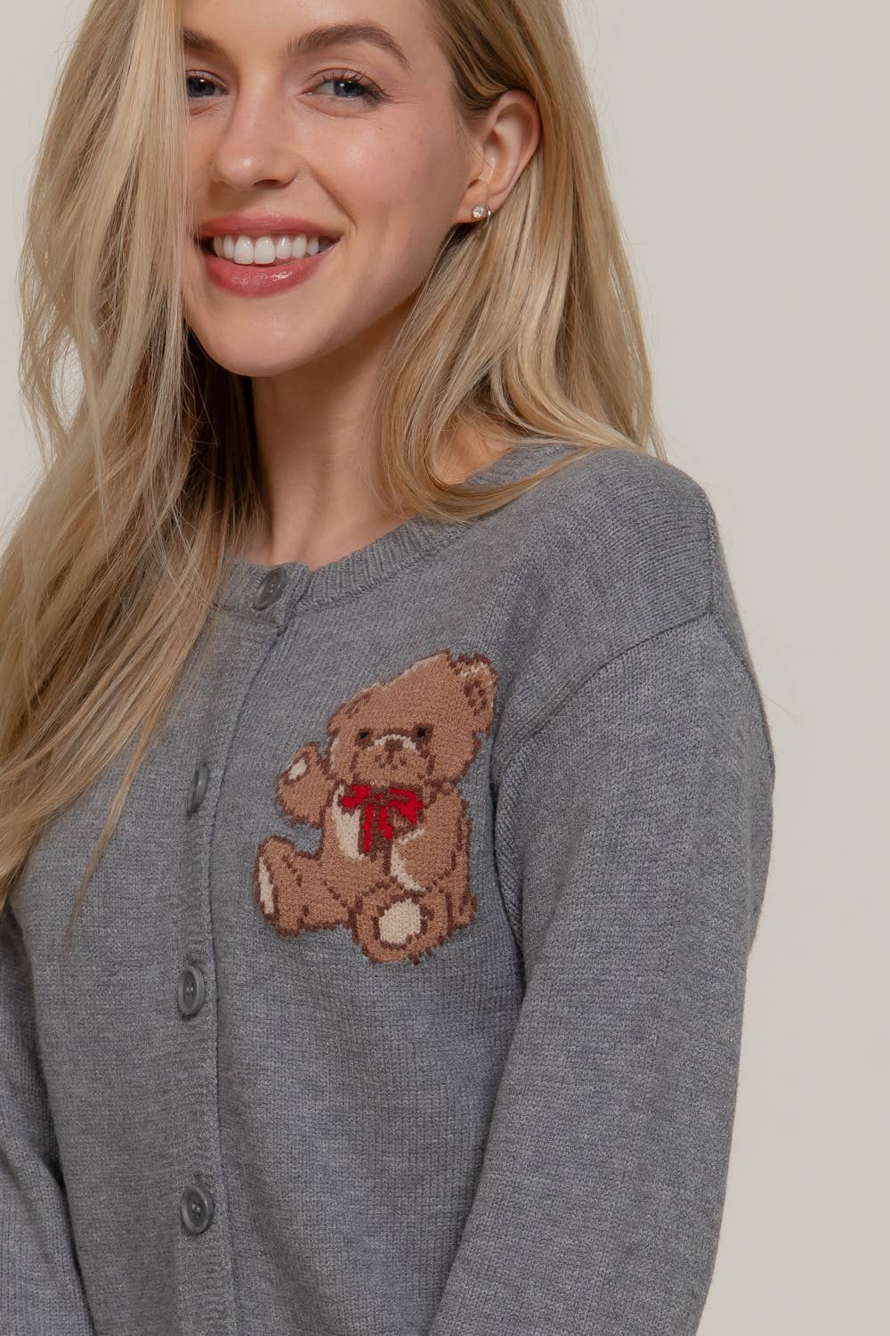 Pink Teddy  Cardigan