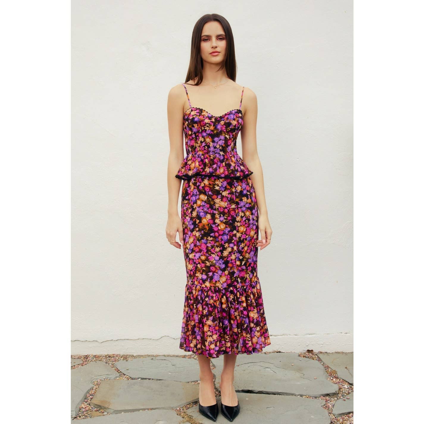 Welcome Fall Ruffled Dress