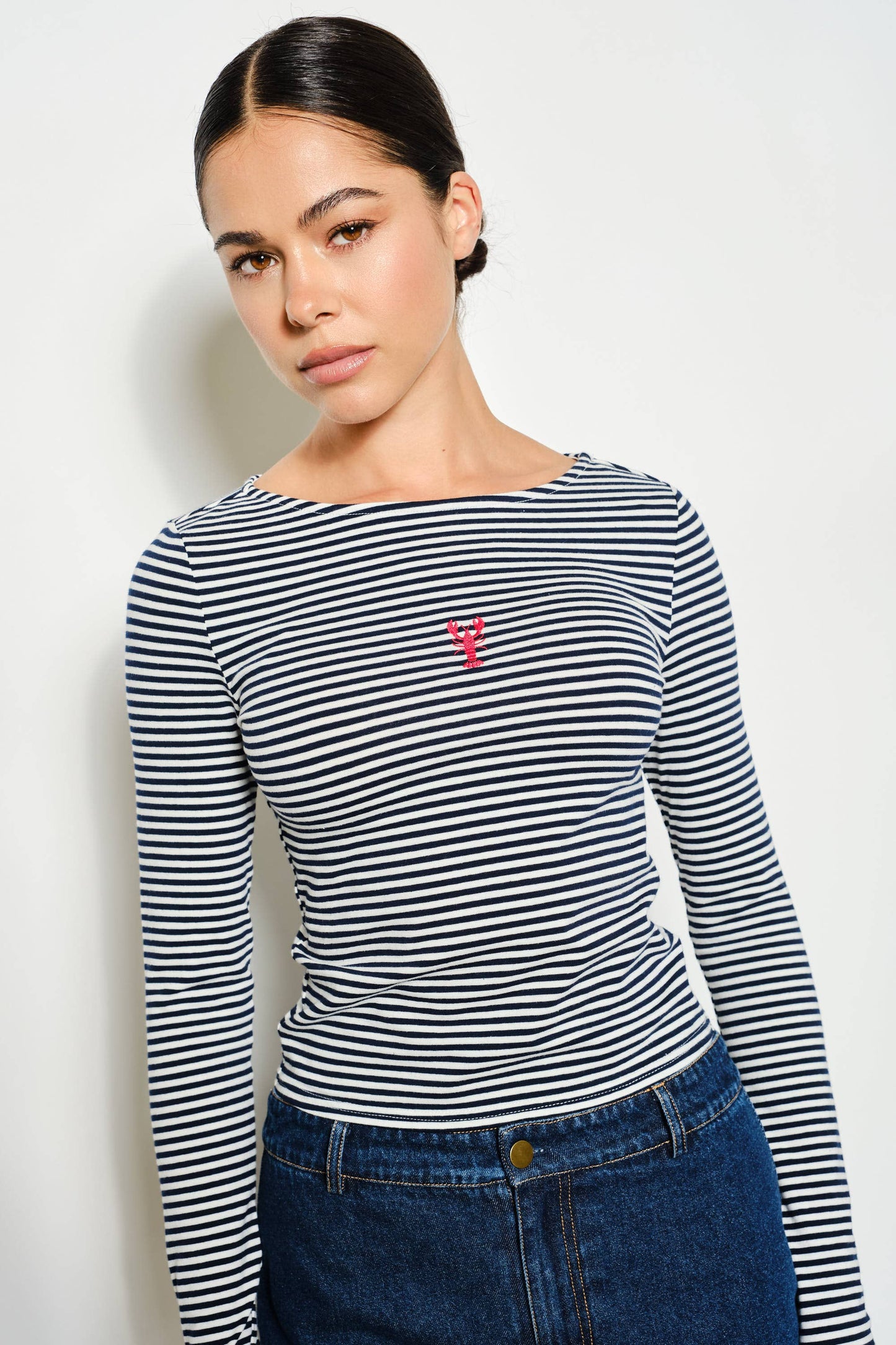 Kelly  Embroidered Lobster Top