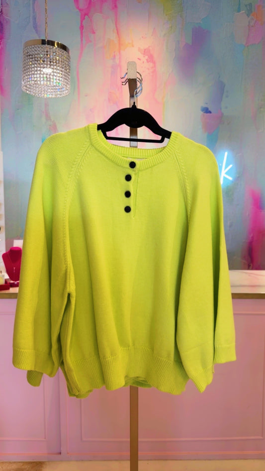 Lime green sweater