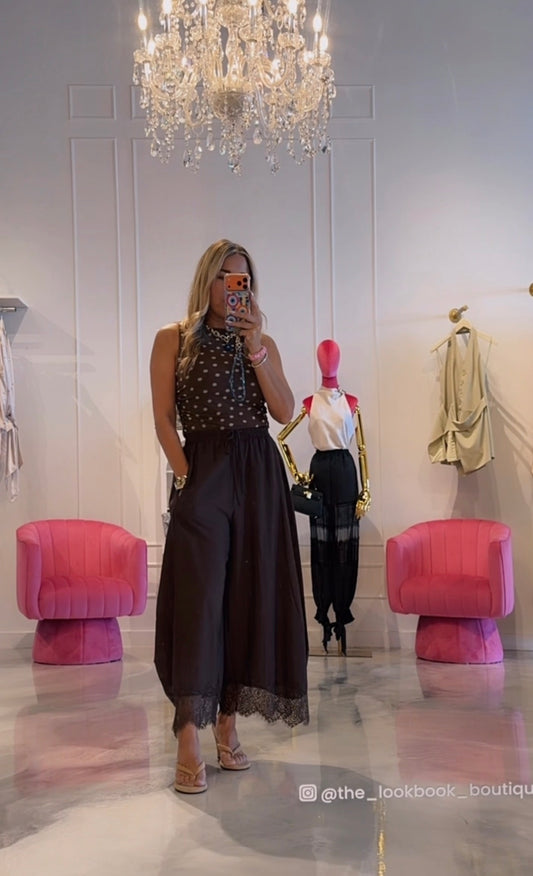 Brown Balloon Pants