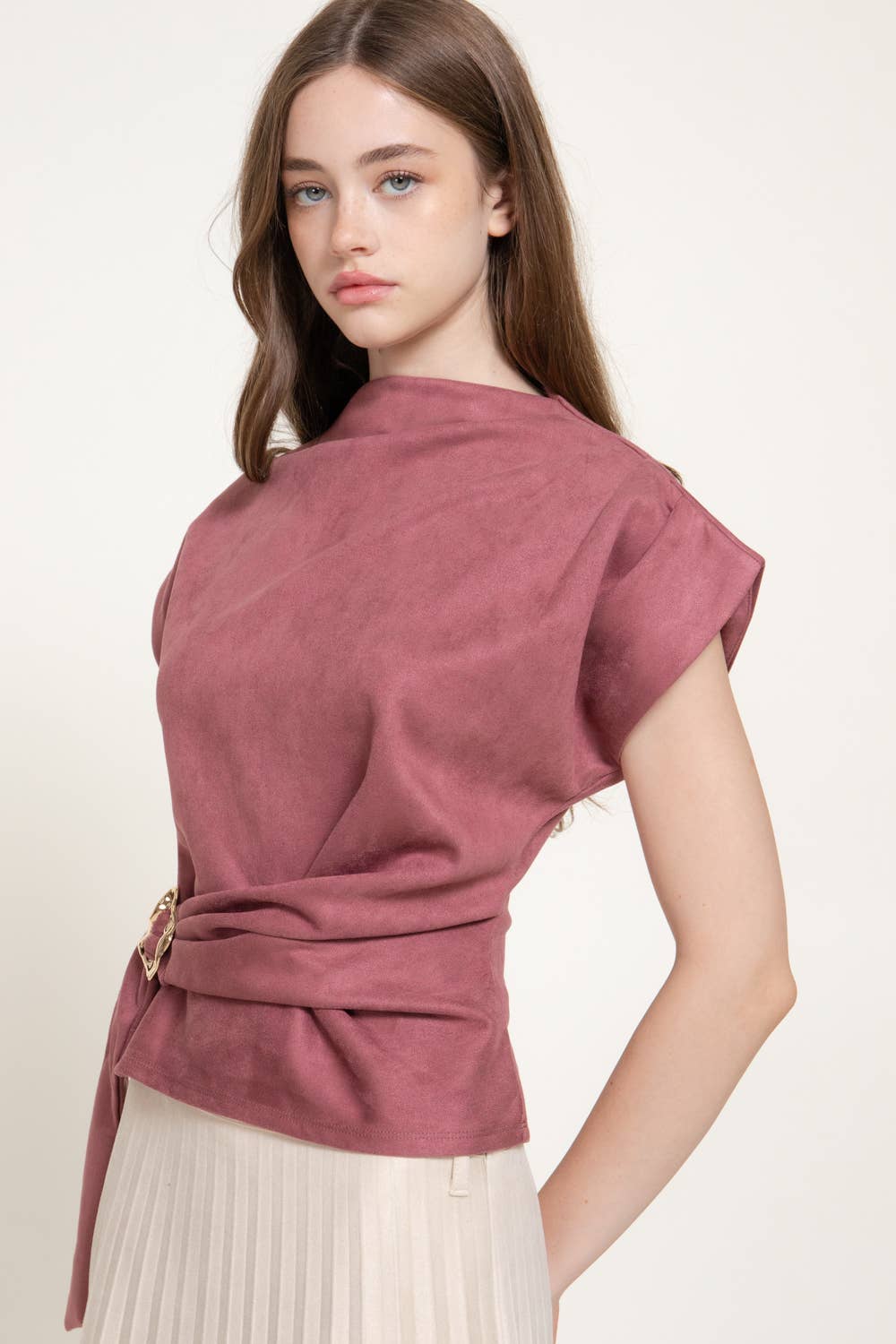 Cheryl  Suede Top